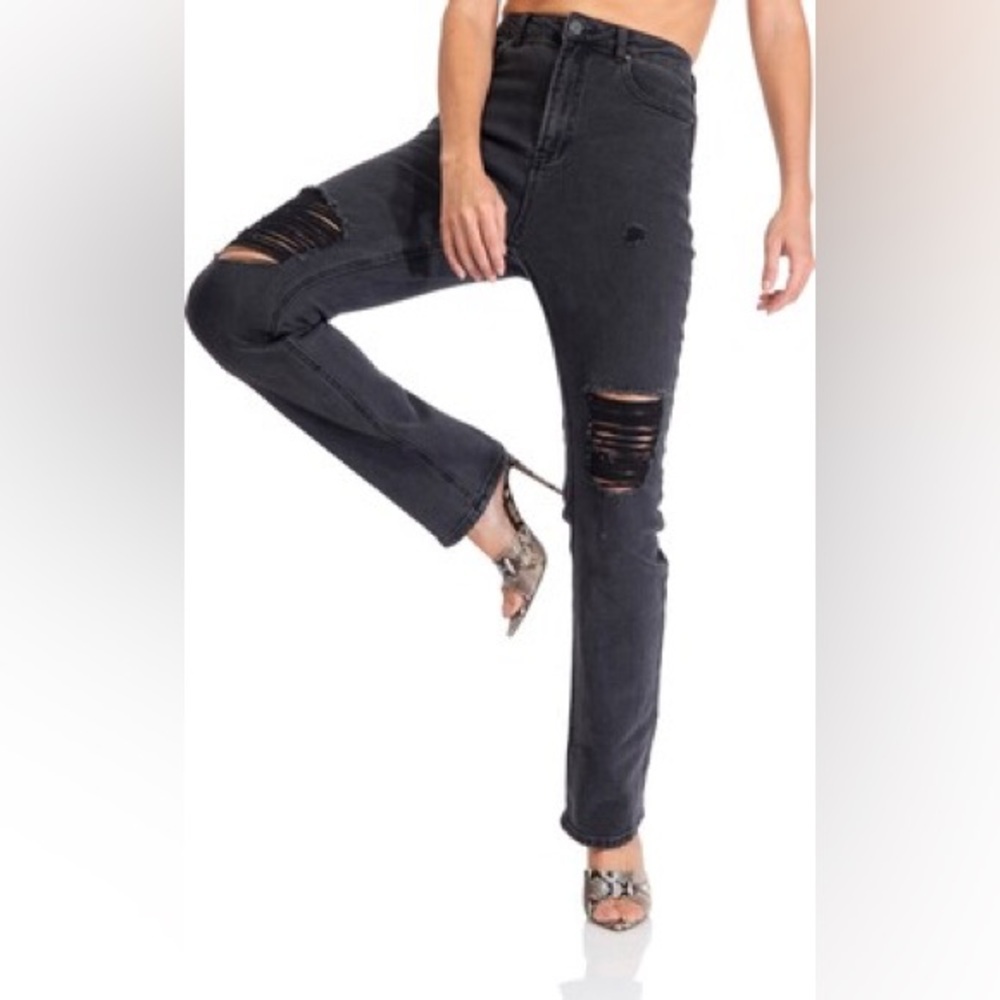 NWT AFRM Black Distressed Women's Jeans from Revolve